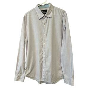 Bonobos Linen Blend Long Sleeve Button Down - Purple - L